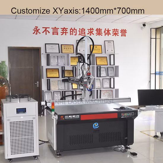 Robotic Tee Coupling Continuous Automatic Qcw Laser Source Welding Machine